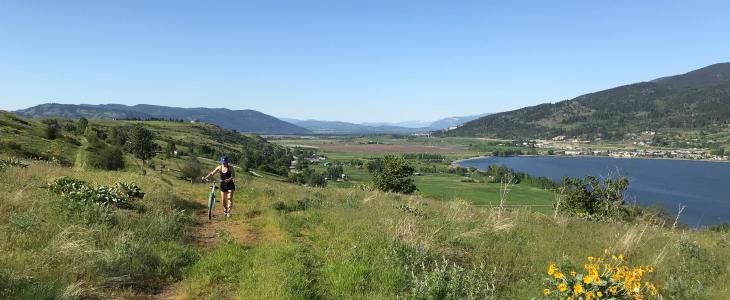 A sunny view of Goose Lake in the North Okanagan